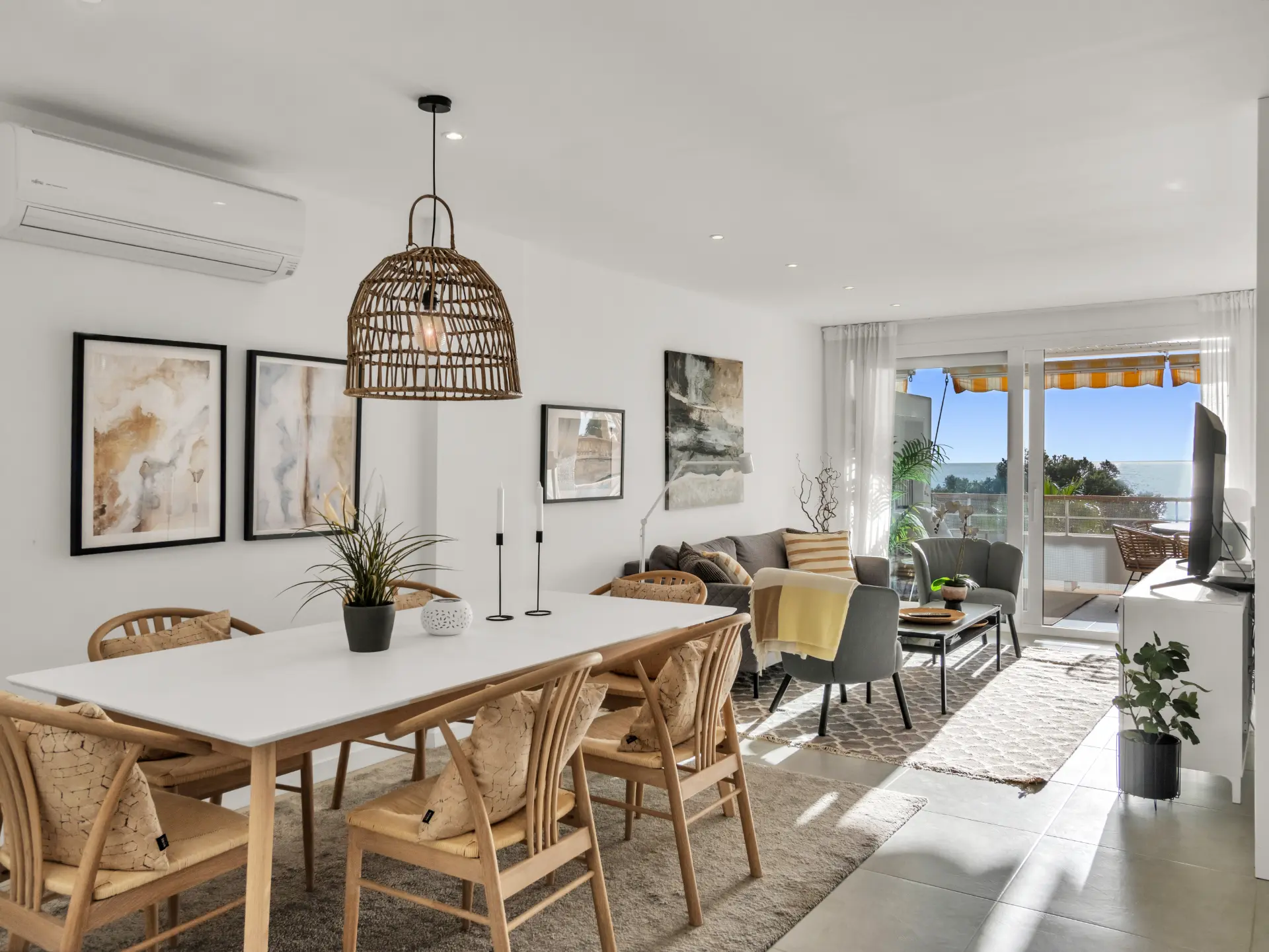 luxury renovated property for sale in Illetas with balcony and sea views in Crown Marine apartment complex