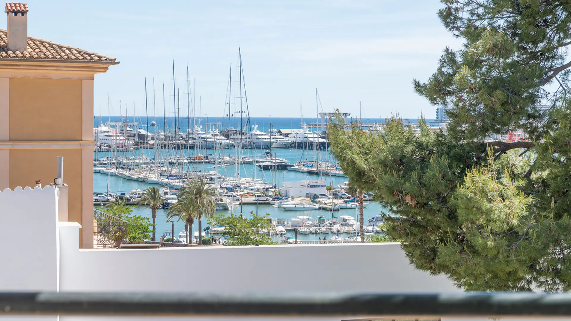 Harbor view from Santa Catalina penthouse