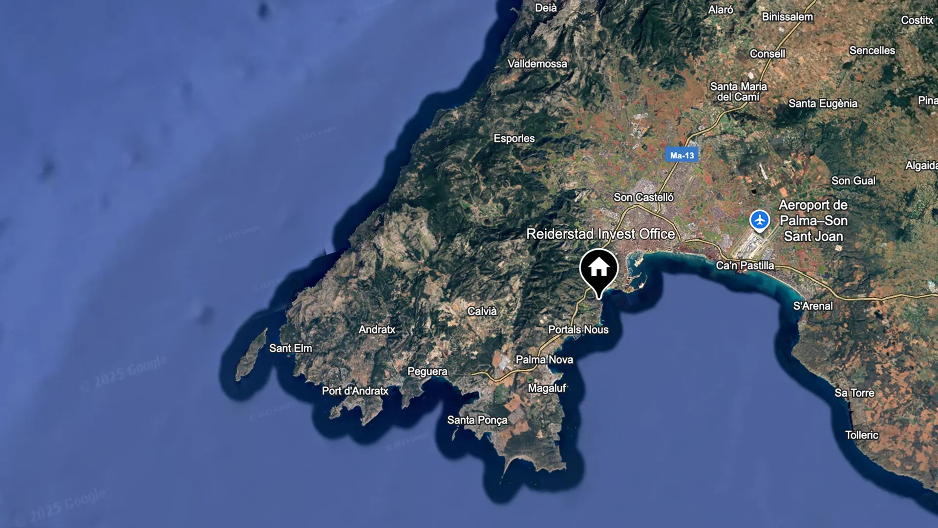 South West Mallorca map